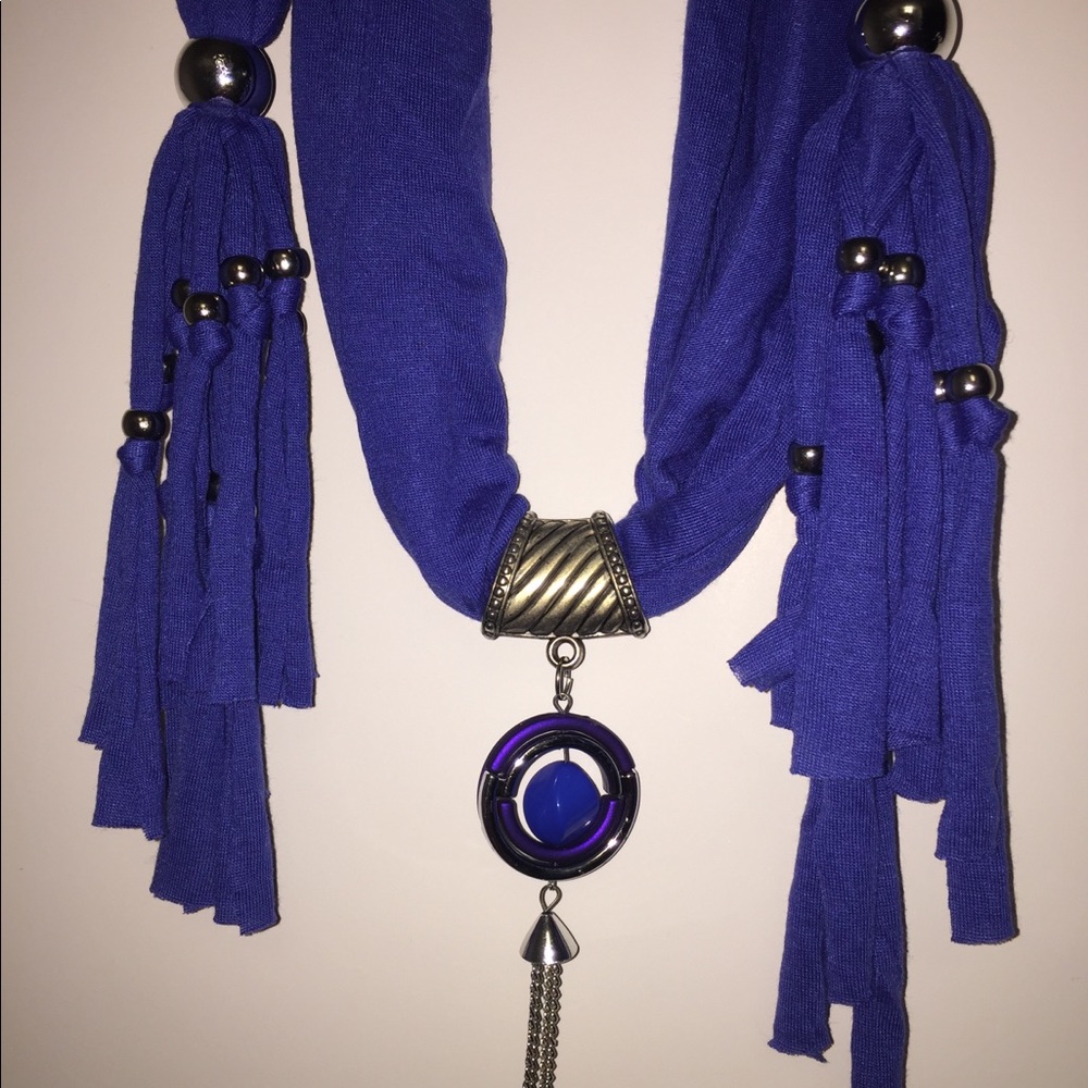 Pendant Necklace Scarf Charm Jewelry Necklace